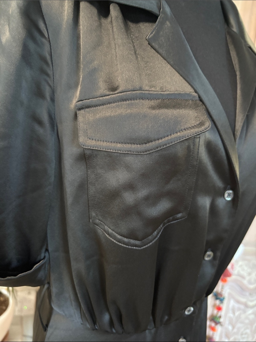STAUD Millie Belted Satin Maxi Shirt
Dress - Picture 5 of 12